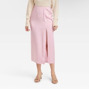 A-Line Maxi Slip Skirt